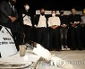 국회 부근에 설치된 분향소
