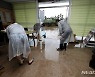 침수 피해 입은 제주 저지대 건물