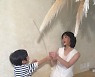 '싱글맘' 채림, 일도 육아도 척척.."♥아들 데리고 일터 왔어요"
