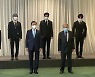 기념촬영하는 문 대통령과 UN사무총장, BTS