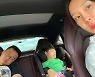 이지혜, 임산부가 운전까지? ♥︎남편·딸 태리는 꿀잠 "부럽다" [★SHOT!]