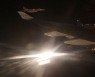 국군 유해 호위비행하는 F-15K전투기
