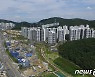 개발 진행중인 대장동 일대의 모습