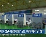 "강원 백신 접종 대상자의 15%, 아직 예약 안 해"