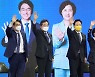 '전북 경선 투표 마친 후보들'