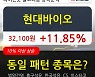 현대바이오, 주가 반등 현재는 +11.85%.. 이평선 역배열 상황에서 반등 시도