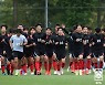 훈련하는 U-23 축구 대표팀