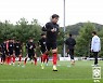 훈련하는 U-23 축구 대표팀