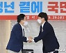 인사 나누는 원희룡-이준석