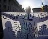 Virus Outbreak Romania Protest