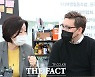 "정당한 손실 보상 이루겠다"..심상정, 자영업자 농성장 방문 [TF사진관]