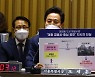 '대장동 피켓' 만들어온 오세훈..與 "경기도 국감이냐?" 항의 퇴장