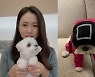 '오징어게임'에 푹 빠진 손예진, 반려견에 코스튬을?