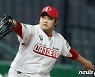 7회초 교체투수로 나온 김태훈