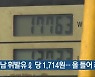 경남 휘발유 L당 1,714원..올 들어 최고