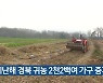 지난해 경북 귀농 2천2백여 가구 증가