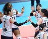 여자배구 GS칼텍스 4연승 질주..페퍼저축은행 8연패