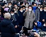 인천 거리에 선 이재명 대선 후보