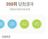 998회 로또 1등 12명..당첨금 각 20억8천만원