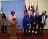 美 등 8개 국 유엔대사 "北 추가 제재·대화 촉구"