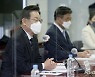 간담회 발언하는 이재명 후보