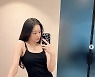 오연서, 슬립 아냐? '아슬아슬한 끈 원피스' 한 장뿐..깡마른 몸매