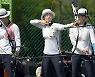 광주양궁월드컵 공개훈련하는 여자 국가대표