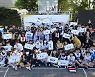 [서울포토] 기념촬영하는 3x3 코리아 투어 2022 서울대회 수상팀들