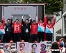 여야 공식 선거운동 첫날, 수도권 총력전..李vs明 신경전(종합)