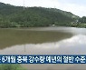 최근 6개월 충북 강수량 예년의 절반 수준