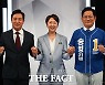 방송 토론회 나선 오세훈-권수정-송영길 서울시장 후보 [TF사진관]