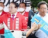 '예상밖 접전' 계양을 화력 집중..수도권 유세 총력