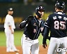 '1회부터 11점 폭격' 두산, 한화 24-3 완파..3연패 탈출+5할 복귀 [대전 리뷰]