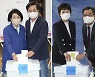 김은혜-김동연, 배우자와 함께 사전투표 [뉴시스Pic]