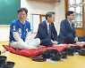 송영길 후보, 백련사 찾아 아침공양