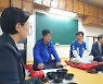 송영길 후보, 백련사 찾아 아침공양