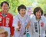국힘 안철수·김은혜·김필여 후보 안양 합동 유세
