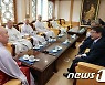 박보균 장관, 천태종 총무원장 무원스님과 면담
