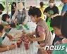 '꼬마농부의 선행' 보은 회남초 유치원 어린이 농산물 판 돈 경로당 기부
