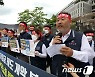 최저임금 개악시도 규탄하는 김동명 한국노총위원장