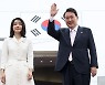 윤대통령 나토 정상회의 참석차 출국..첫 순방 외교