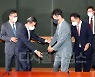 [포토] 한자리에 모인 금감원장-증권·운용사 대표들
