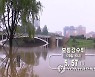 집중호우로 물이 불어난 북한 보통강 일대
