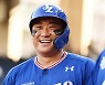 [포토] 삼성 김태군 '시즌 첫 홈런포'