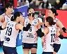 '권민지 19점' GS칼텍스, 준결승 진출..기업은행 조별리그 탈락