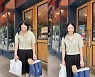 신다은, 외출에 신난 육아맘..사랑스러운 미소 [리포트:컷]
