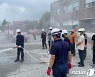 "화재 사고 대비"..광주환경공단·평동119안전센터 합동 소방훈련