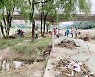성남 시민단체, 탄천 수해 합동 복구 작업