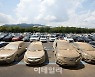 [포토]이틀간의 폭우를 설명하는 침수 차량들