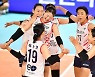 '문지윤 23득점' GS칼텍스, 김연경 뛴 흥국생명 꺾고 4강행
